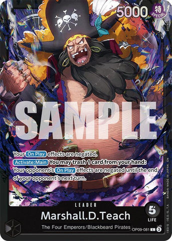 Marshall.D.Teach (OP09-081) - Foil (Starter Deck 27: BLACK Marshall.D.Teach)(OP09-081)(L)