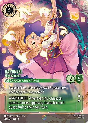 Rapunzel - High Climber (Enchanted) - Holofoil (Reign of Jafar)(8-214/204)(E)