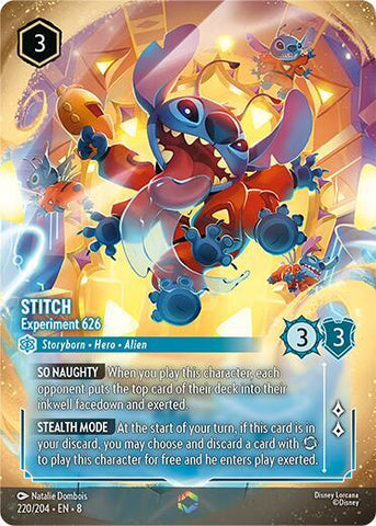 Stitch - Experiment 626 (Enchanted) - Holofoil (Reign of Jafar)(8-220/204)(E)