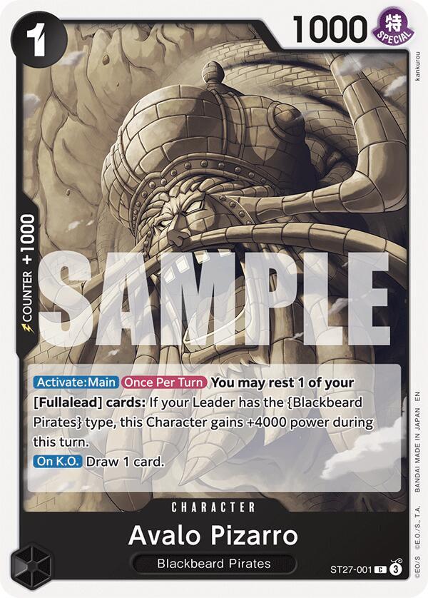 Avalo Pizarro (Starter Deck 27: BLACK Marshall.D.Teach)(ST27-001)(C)