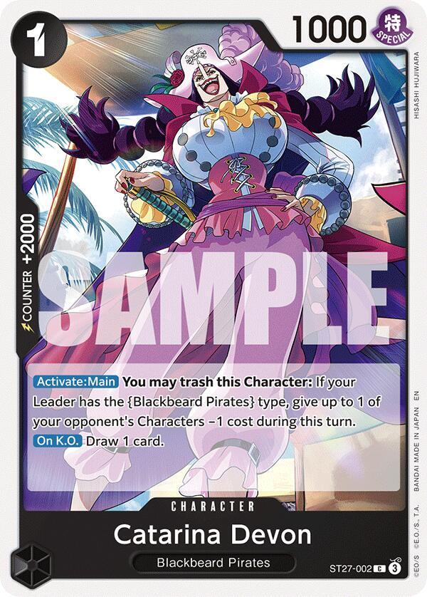 Catarina Devon (Starter Deck 27: BLACK Marshall.D.Teach)(ST27-002)(C)