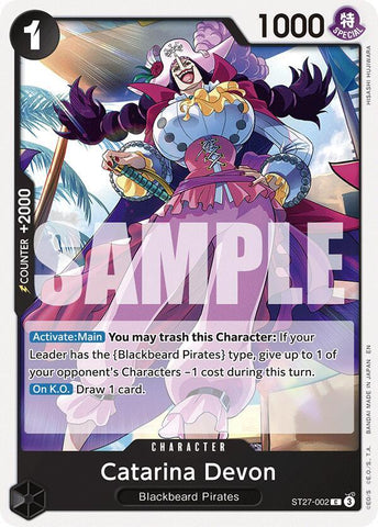 Catarina Devon (Starter Deck 27: BLACK Marshall.D.Teach)(ST27-002)(C)