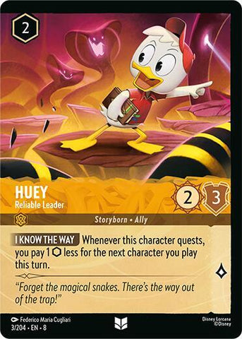 Huey - Reliable Leader - Cold Foil (Reign of Jafar)(8-003/204)(U)
