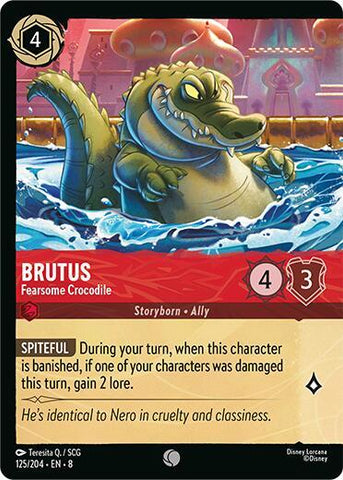 Brutus - Fearsome Crocodile - Cold Foil (Reign of Jafar)(8-125/204)(C)