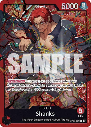 Shanks (Reprint) - Foil (Starter Deck 23: RED Shanks)(OP09-001)(L)