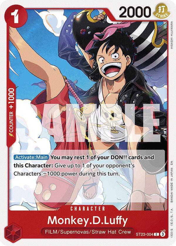 Monkey.D.Luffy (Starter Deck 23: RED Shanks)(ST23-004)(C)