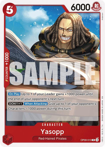 Yasopp (Reprint) (Starter Deck 23: RED Shanks)(OP09-013)(R)