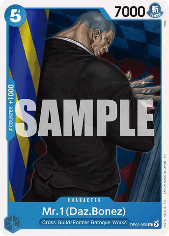 Mr.1(Daz.Bonez) (Reprint) (Starter Deck 25: BLUE Buggy)(OP09-055)(C)