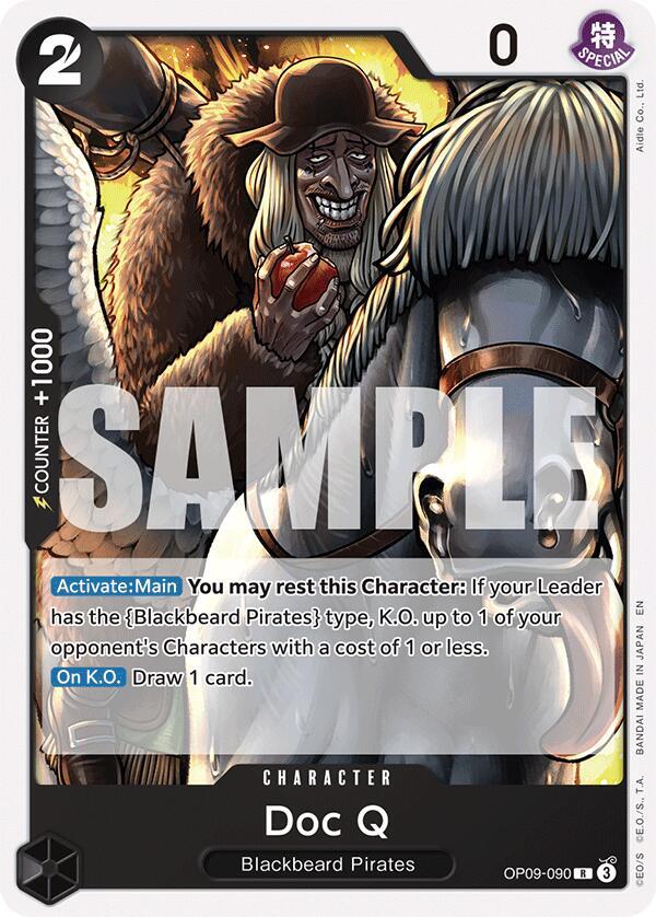 Doc Q (Reprint) (Starter Deck 27: BLACK Marshall.D.Teach)(OP09-090)(R)