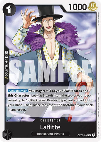 Laffitte (Reprint) (Starter Deck 27: BLACK Marshall.D.Teach)(OP09-095)(R)