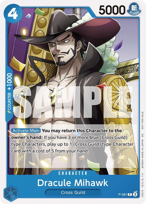 Dracule Mihawk [OP11 Release Event] (One Piece Promotion Cards)(P-081)(PR)