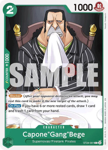 Capone"Gang"Bege (Starter Deck 24: GREEN Jewelry Bonney)(ST24-001)(C)