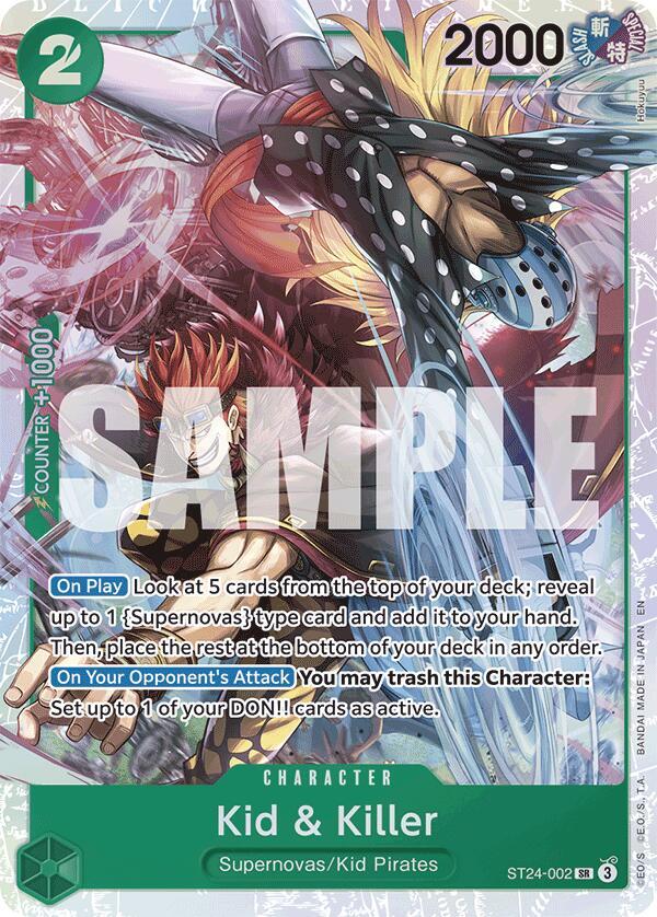 Kid & Killer - Foil (Starter Deck 24: GREEN Jewelry Bonney)(ST24-002)(SR)