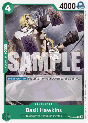 Basil Hawkins (Starter Deck 24: GREEN Jewelry Bonney)(ST24-003)(C)