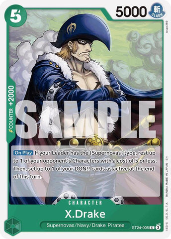 X.Drake (Starter Deck 24: GREEN Jewelry Bonney)(ST24-005)(C)