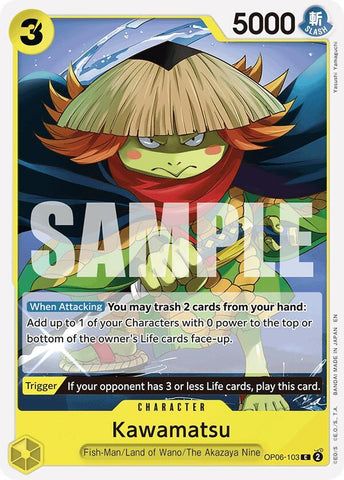 Kawamatsu (Reprint) (Starter Deck 28: GREEN/YELLOW Yamato)(OP06-103)(C)