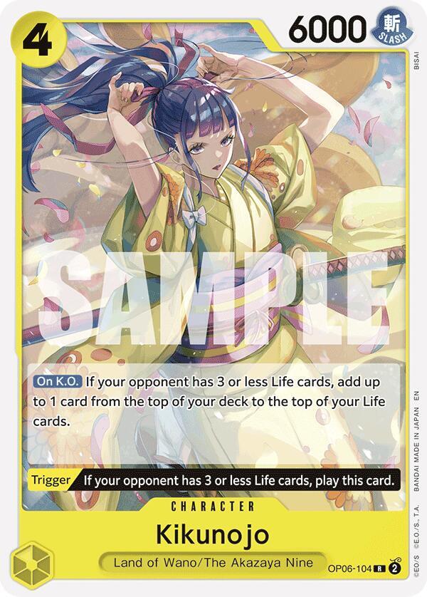 Kikunojo (Reprint) (Starter Deck 28: GREEN/YELLOW Yamato)(OP06-104)(R)