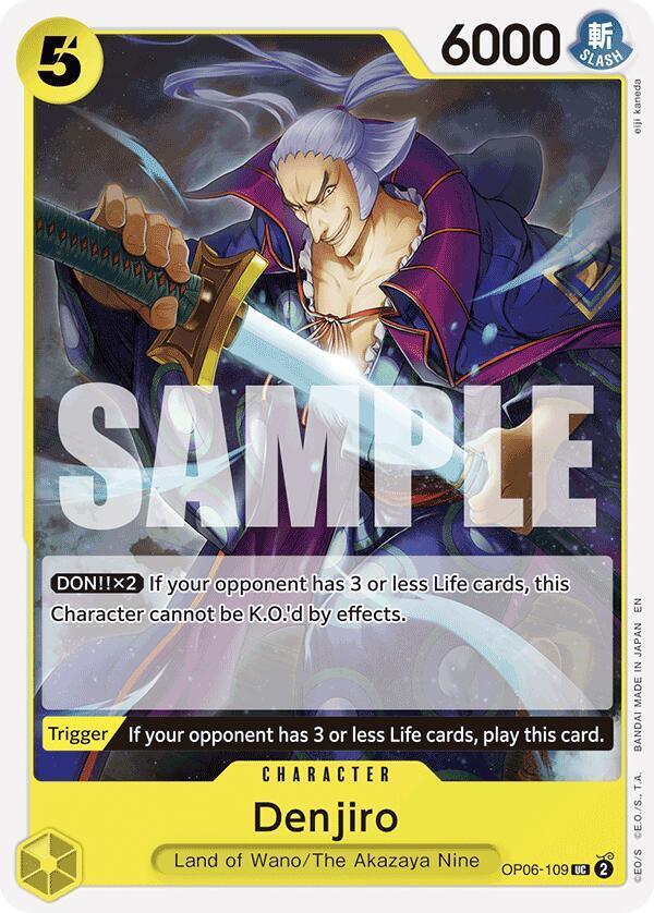 Denjiro (Reprint) (Starter Deck 28: GREEN/YELLOW Yamato)(OP06-109)(UC)