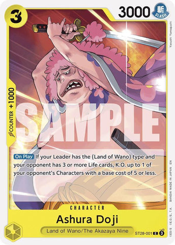 Ashura Doji (Starter Deck 28: GREEN/YELLOW Yamato)(ST28-001)(C)