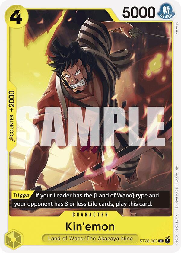 Kin'emon (Starter Deck 28: GREEN/YELLOW Yamato)(ST28-003)(C)