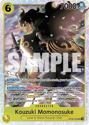 Kouzuki Momonosuke - Foil (Starter Deck 28: GREEN/YELLOW Yamato)(ST28-004)(SR)