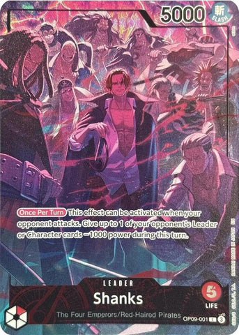 Shanks [English Version 2nd Anniversary Set] [Foil] (One Piece Promotion Cards)(OP09-001)(L)