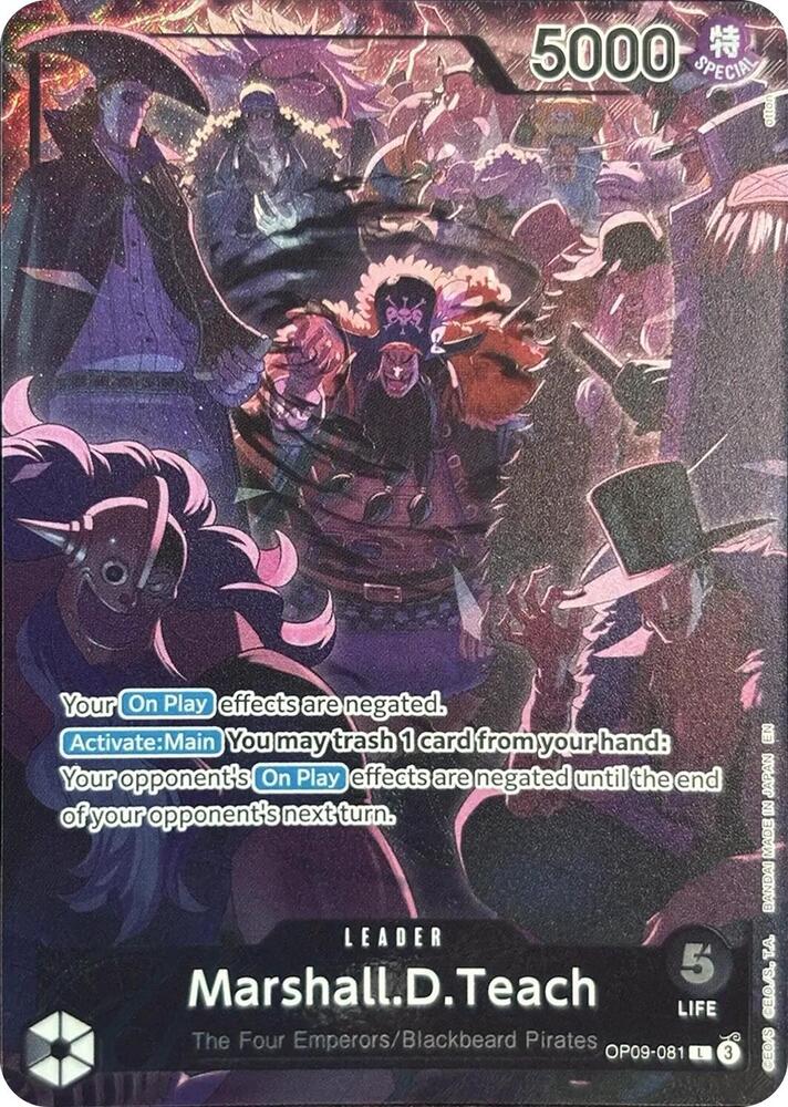 Marshall.D.Teach [English Version 2nd Anniversary Set] [Foil] (One Piece Promotion Cards)(OP09-081)(L)