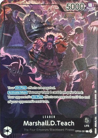 Marshall.D.Teach [English Version 2nd Anniversary Set] [Foil] (One Piece Promotion Cards)(OP09-081)(L)