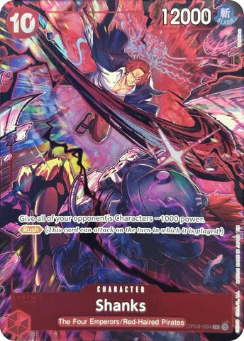 Shanks (004) [English Version 2nd Anniversary Set] [Foil] (One Piece Promotion Cards)(OP09-004)(SR)
