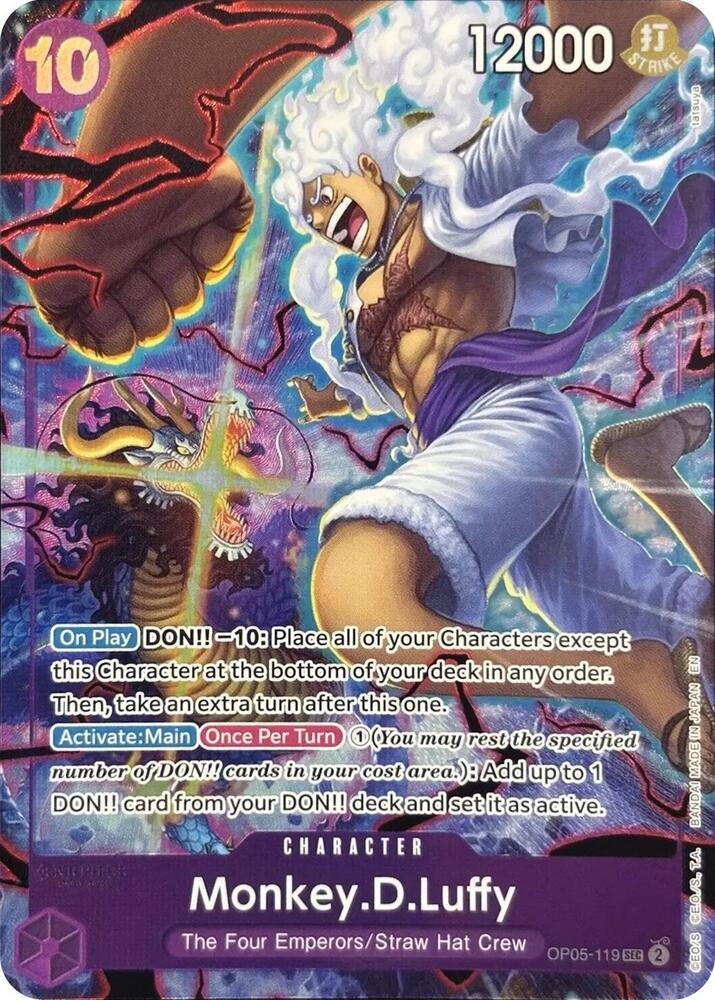 Monkey.D.Luffy (119) [English Version 2nd Anniversary Set] [Foil] (One Piece Promotion Cards)(OP05-119)(SEC)