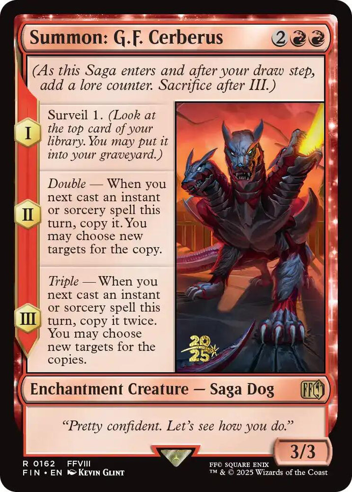 Summon: G.F. Cerberus [FINAL FANTASY Prerelease Promo]
