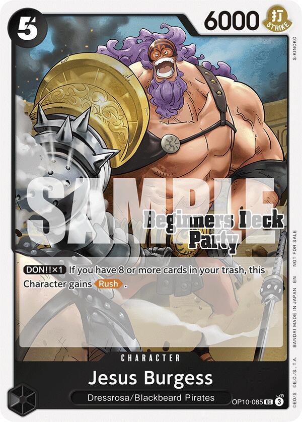 Jesus Burgess [Beginners Deck Party ST-23 - ST-28 Participation Pack] (One Piece Promotion Cards)(OP10-085)(UC)