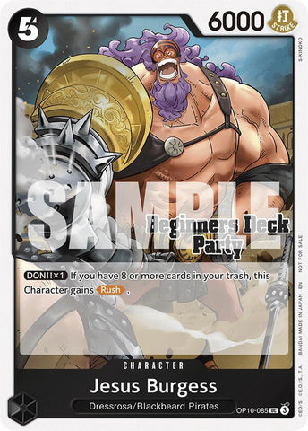 Jesus Burgess [Beginners Deck Party ST-23 - ST-28 Participation Pack] (One Piece Promotion Cards)(OP10-085)(UC)