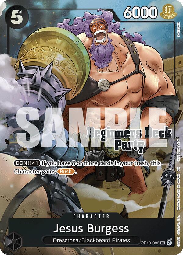 Jesus Burgess [Beginners Deck Party ST-23 - ST-28 Winner Pack] [Foil] (One Piece Promotion Cards)(OP10-085)(UC)