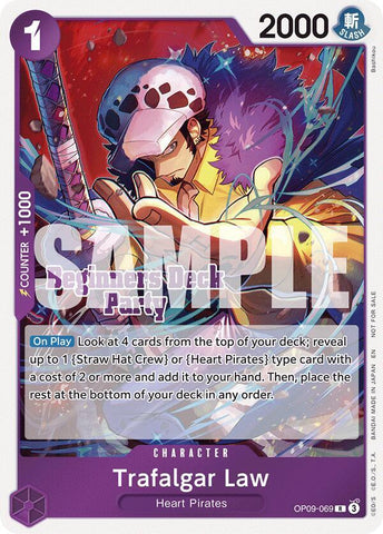Trafalgar Law [Beginners Deck Party ST-23 - ST-28 Participation Pack] (One Piece Promotion Cards)(OP09-069)(R)