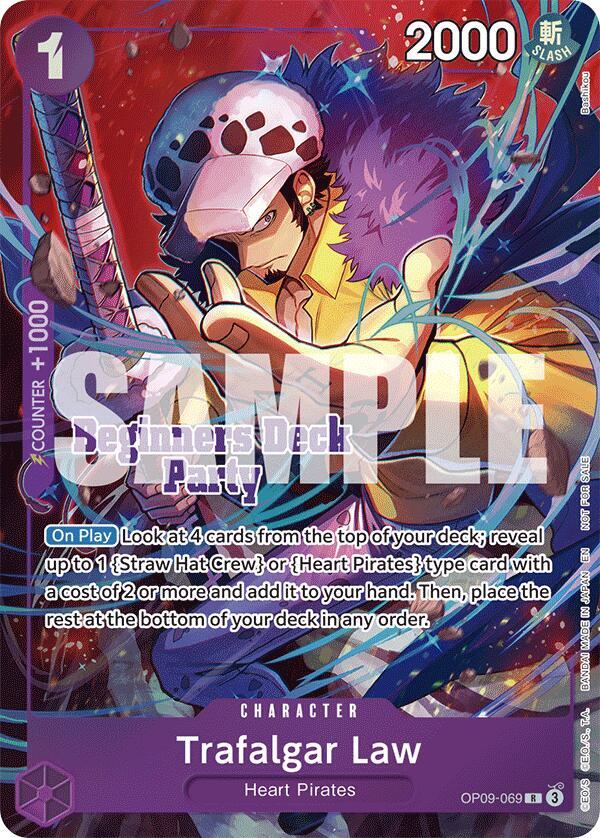 Trafalgar Law [Beginners Deck Party ST-23 - ST-28 Winner Pack] [Foil] (One Piece Promotion Cards)(OP09-069)(R)