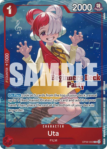 Uta [Beginners Deck Party ST-23 - ST-28 Winner Pack] [Foil] (One Piece Promotion Cards)(OP09-002)(R)