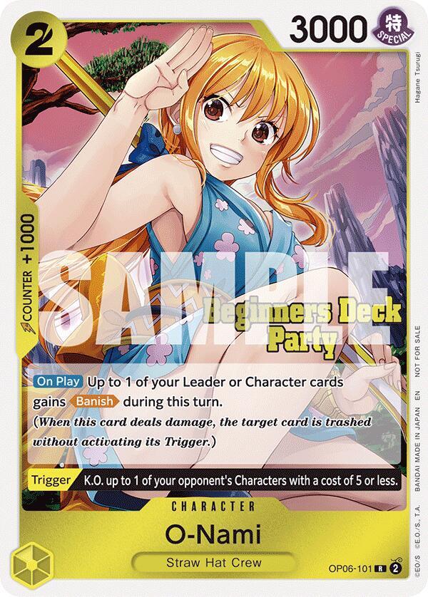 O-Nami [Beginners Deck Party ST-23 - ST-28 Participation Pack] (One Piece Promotion Cards)(OP06-101)(R)