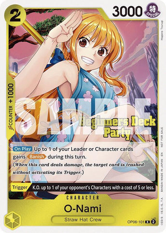 O-Nami [Beginners Deck Party ST-23 - ST-28 Participation Pack] (One Piece Promotion Cards)(OP06-101)(R)
