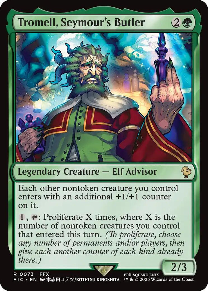 Tromell, Seymour's Butler (Surge Foil) [FINAL FANTASY Commander]
