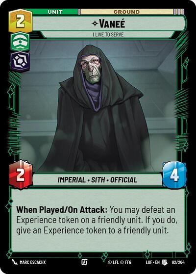 Vanee, I Live to Serve (Legends of the Force)(LFL-082/264)(U)
