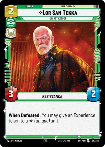 Lor San Tekka, Secret Keeper (Legends of the Force)(LFL-095/264)(U)
