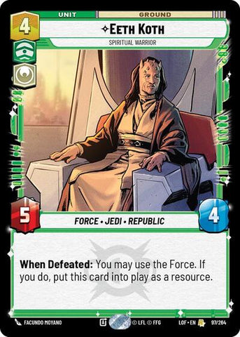 Eeth Koth, Spiritual Warrior (Legends of the Force)(LFL-097/264)(R)