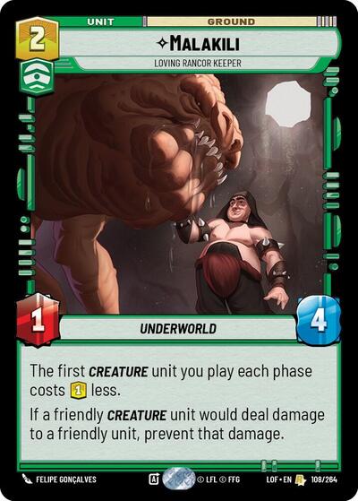 Malakili, Loving Rancor Keeper (Legends of the Force)(LFL-108/264)(R)