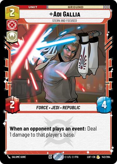 Adi Gallia, Stern and Focused (Legends of the Force)(LFL-142/264)(R)