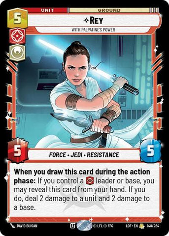 Rey, With Palpatine's Power (Legends of the Force)(LFL-148/264)(R)