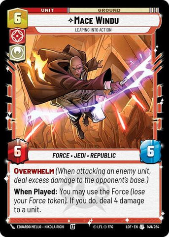 Mace Windu, Leaping into Action (Legends of the Force)(LFL-149/264)(U)
