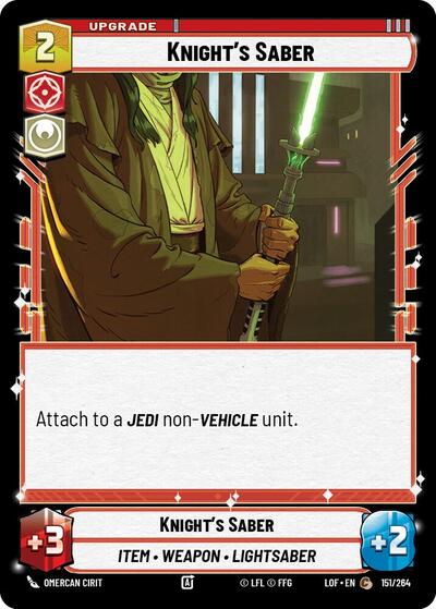 Knight's Saber (Legends of the Force)(LFL-151/264)(C)