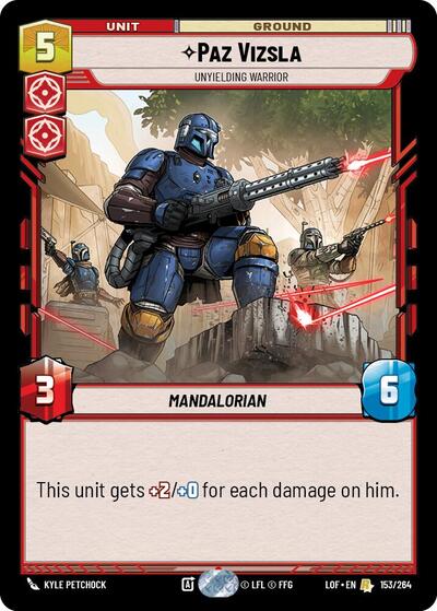 Paz Vizsla, Unyielding Warrior (Legends of the Force)(LFL-153/264)(R)