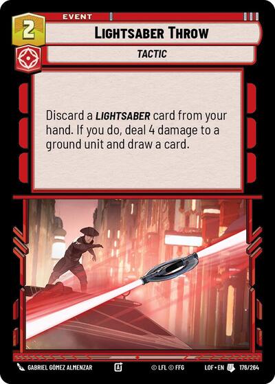 Lightsaber Throw (Legends of the Force)(LFL-176/264)(U)